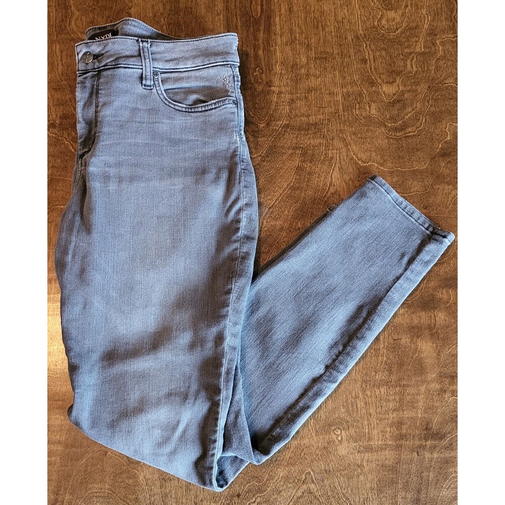 NYDJ Alina Legging Jeans Gray 12 with lift tuck technology
